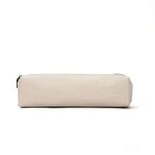 Canvas Pencil Case Stationery Bag Pencil Case Storage Cosmetic Bag (Beige, S) - 米色 - 查看 10