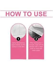 jakehoe 多用途瓷砖清洁剂，清洁并抛光地板、墙壁、厨房、客厅，去除污渍和油脂 - 彩色 - 查看 6