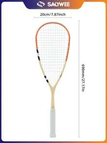 SALYWEE SKY.X Pro-Grade 30T Full Carbon Squash Racket Set | 149g(Unstrung) Ultra-Light + 3D Textured Design | 12x17 String Pattern | Anti-Twist Frame | Premium White Flannel Pouch + Random Gradient Grip Tape + Yellow Vibration Dampener - Premium Orange/Blue - Multicolor - View 11