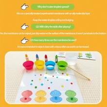qixi 1 Set Children's Toy Color Matching & Sorting, Color Learning Gift, Paper & Water Bead Color Pigment, Kindergarten Cognitive & Fine Motor Skills Training - Multicolor - View 7