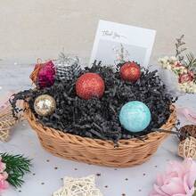Crinkle Cut Paper Shred PacFKing Grass Cushion Paper Streamer For Christmas Wedding Birthday Bridesmaid Engagement Craft Gift Boxes Bags Basket Filler Decoration 4.5oz Black - 黑色的 - 查看 6