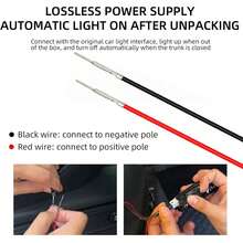 4m/157.5in Flexible Trimable Car Trunk LED Atmosphere Light Strip, Dynamic Flowing, Suitable For Sedan, SUV, Truck And Other Universal Cars, White - 1PC - View 6