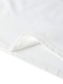 Men's Casual Fashion Street Printed Drop Shoulder Loose Breathable Short Sleeve T-Shirt, Summer - White - View 5