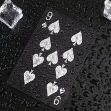 54张防水扑克牌，塑料材质，一副牌 - 适合送礼和游戏之夜，时尚防水耐用，创意旅行礼品 - 彩色 - 查看 4