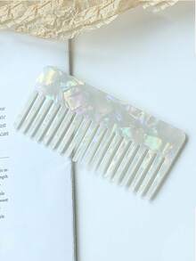 1 件定制激光雕刻发夹梳 - 个性化姓名设计,复古醋酸纤维材质,珍珠质感,优雅女士发饰,生日、伴娘、新娘、母亲、情人节完美礼物 - 彩色 - 查看 7