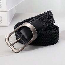 新款男士战术弹力编织腰带，可调节军用帆布织带腰带，夏季、校园休闲、商务、男友丈夫父亲男士礼物、日常穿着、时尚、青少年、户外、度假、运动、旅行、街头、波西米亚风、复古秋季、万圣节秋冬配饰，适合青少年、青年、男士、休闲、户外、运动、度假、毕业礼物、生日、日常穿着