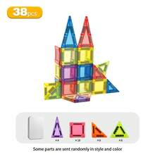 20/38/60pcs Mini Magnetic Building Blocks Set (With Iron Box Storage) - Magnetic Construction Toys, Portable Creative Toys Suitable For Children Aged 3+, Ideal Birthday Gift For Boys And Girls - Multicolor - View 14