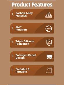 360° Rotation Tablet Stand For IPad, Adjustable Foldable Tablet Holder, Alloy+Acrylic Stand Compatible With IPad Pro/Air/ Mini - Clear - View 12