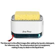 1pc Soap Dispenser, Detergent Dispenser, Automatic Liquid Soap Dispenser, Suitable For Kitchen Sponge, Dish Brush, Soap - Multicolor - View 11