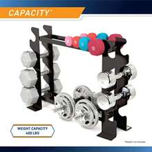 CYPNMarcy 3 Tier Metal Steel Home Workout Gym Dumbbell Weight Rack Storage StandFashion - 227790878 - Ver 7