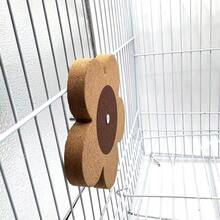 Bird Toys Parrot Hamster Chew Soft Wood Grinding Teeth Toys, Boredom Relief Chew Toys, Bird Supplies Parrot Entertainment Screw Flower Toys - Multicolor - View 3