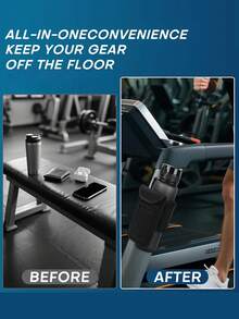 Chiếc túi tập thể dục màu đen hoặc trắng này được trang bị giá đỡ bình nước từ tính và ngăn đựng điện thoại dung tích lớn. Túi có 4 nam châm tích hợp giúp gắn chắc chắn vào các thiết bị tập thể dục. Đây là phụ kiện thiết yếu cho quá trình tập luyện của bạn, phù hợp với bình nước từ 18 đến 40 oz (khoảng 57 đến 118 ml). Phụ kiện thể dục này cũng đi kèm với ngăn đựng điện thoại và móc chìa khóa, phù hợp cho cả nam và nữ. - Nhiều màu - Xem 5