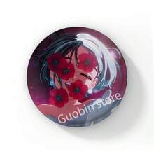 58mm 卡通可爱女孩 Sua 软纽扣胸针 动漫外星人舞台 Sua TILL IVAN 胸针 Mizi Luka 徽章别针 硬币胸针 背包装饰 圆形徽章 包包帽子饰品礼品 - 58 mm - 查看 20