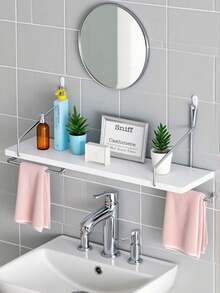 1pc Bathroom Soap Dispenser, Shower Gel Holder, Tissue Box, Decorative Planter, Suitable For Living Room, Study, Bedroom, Dining Room - White - View 4