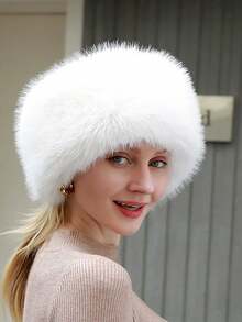 Classic Faux Fur Headband For Women Thick Warm Winter Headwear, Fashionable Fleece Lined Ear Warmer For Casual Street & Ski Party, Autumn Winter Flattering Hair Accessory Gift - Taupe/Cream/Black Workout Hair Band Running Hair Accessories Yoga Head Scarf Sport Sweatband - Multicolor - View 13