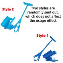 1 Set [Holiday Gift - Sock Donning Tool] Easy-Grip Blue Plastic Sock Aid With Support Base, Suitable For Elderly, Pregnant Women And Disabled - Thanksgiving And Christmas Holiday Gift, Personalized Gift, Mother's Day Father's Day Gift, Sock Assist Device (Random Style Shipped, Does Not Affect Usage Effect)