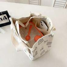 Elegant Mother Bag With Bow Tie, Large Capacity Tote Bag, Minimalist & Versatile, Suitable For Outings, Students And Office Workers, Can Be Used As Lunch Box, Thermal Lunch Bag, Cooler Lunch Bag, An Essential Travel Accessory For Women