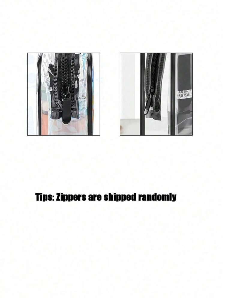 Cute Dog Pattern PVC Cosmetic Bag, Available In Large And Small Sizes, Zipper Sealed PVC Travel Organizer Pouch, Lightweight Fade-Resistant Women/Girls Makeup Toiletry Bag, Suitable For Travel And Daily Use,Pouch,Makeup Pouch,Travel Essential - Multicolor - View 11