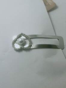 纯色休闲铁质发夹，四季皆宜 - 白色 - 查看 3