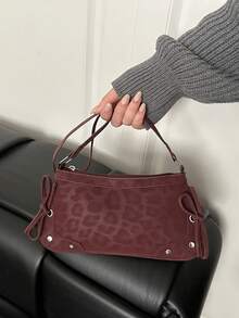 Wholesale Cross-Border Fashion Patchwork Baguette Bag, Women's 2026 Summer New Leopard Print Shoulder Bag, Casual Versatile Underarm Bag - Multicolor - View 4