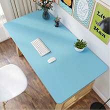 5色纯色自粘壁纸，防水防油可移除乙烯基接触纸，适用于客厅卧室墙面装饰和家具翻新 - 淺藍 - 查看 8