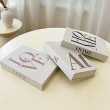 1pc/2pcs/3pcs Foldable Decorative Fake Books, Modern Minimalist Decor Books, Home & Office Bookshelf Decor, Designer Inspiration Photography Props, Decorative Simulation Books, Suitable For Home, Office, Hotel, Cafe, Store, Live Streaming Bookshelf, Handmade Accessories Display Rack, TV Cabinet, Desk, Cabinet - One Size - View 5