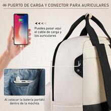 CYPNRAINSMORE Mochila para Laptop Mujer 15.6 Pulgadas Mochila de Viaje Impermeable Mochila de Trabajo UniversitarioFashion - como en la foto - Ver 6