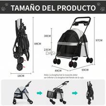 Pet Strollers - 灰色的 - 查看 5