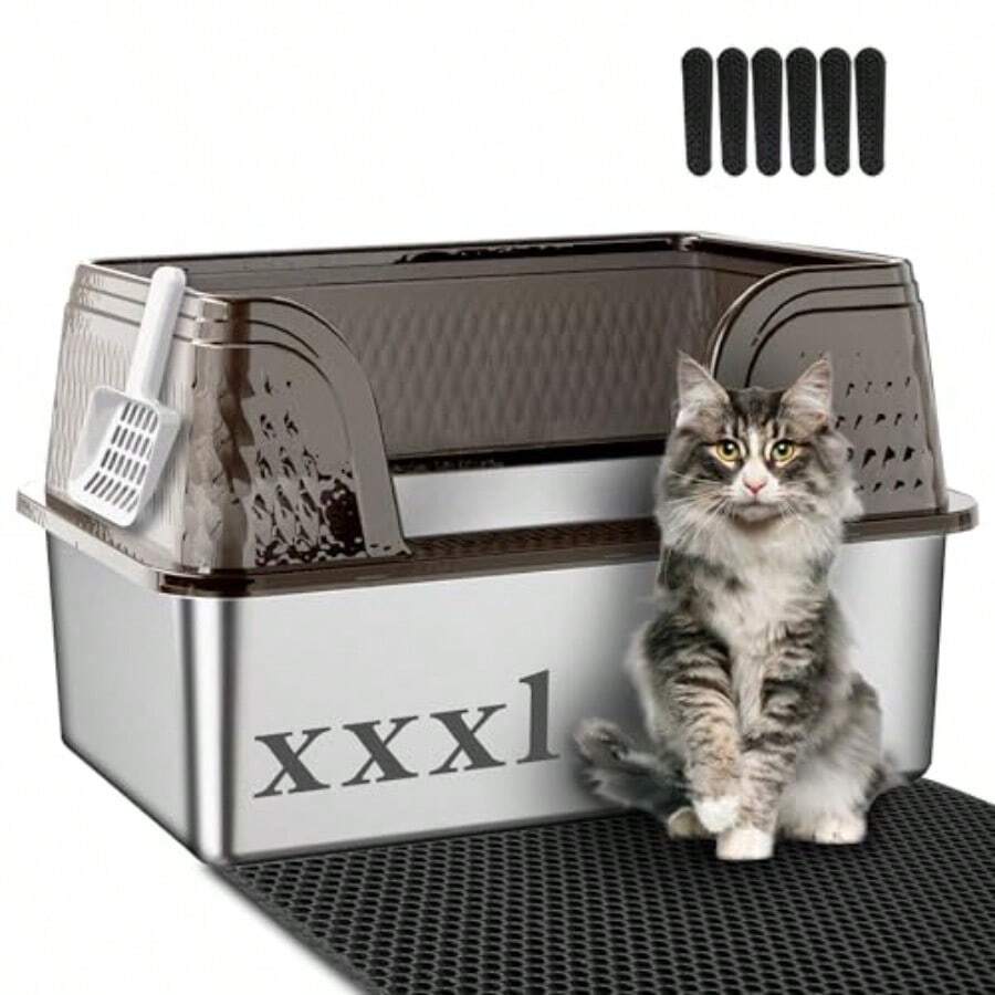 Cat Litter Box Enclosures - Negro Black XXXL - View 1