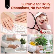Beetles French Tips Press On Nails: 150 Pcs Pink Short Square Press On Nails Fake Nail Tips, Soft Gel Nail False Nails Art DIY Gifts For Women - Màu AA - Xem 7