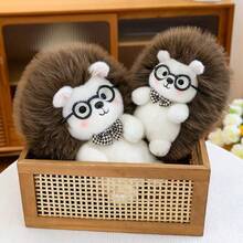 可爱毛绒刺猬玩偶，填充柔软舒适，手工缝制，是情侣、家居装饰、沙发/床边摆件、返校纪念品、儿童、生日、主题派对、万圣节、复活节、情人节、圣诞节、儿童礼物、各种节日礼物的完美之选。 - 彩色 - 查看 5