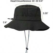 Waterproof Quick Dry Bucket Hats Woman Men Packable Foldable Rain Hat Lightweight Hiking Hat - Grey + Small--medium (size: 22 -22 3/4") - View 6