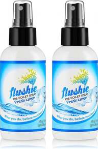 Flushie Pre-Toilet Spray For Poop Travel Size Toiletries Bathroom Spray For Poop Spray For Toilet Deodorizer Traveling Essentials Poop Deodorizer Poop Odor Eliminator 4oz (Unscented, 1 Pack) - ColorJ - View 1