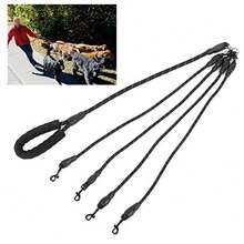 CYPNciciglow Correa para 4 Perros Correa para Perros de 4 Vías sin Enredos Correa para Perros de Nailon Múltiple Desmontable con Mango Acolchado Suave para Caminar y Entrenar Correa paraFashion - como en la foto - Ver 6