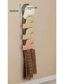 5pcs Wall Mounted Hat & Accessory Storage Rack - Multi-Function Hook Design, Space-Saving Stackable Organizer For Hats, Coats, Towels - Durable Plastic Over-The-Door Organizer For Closet, Bathroom, Entryway - Easy Installation, Modern Style - Multicolor - View 9