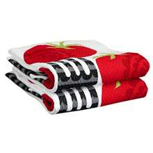 CYPNT-Fal Textiles Juego de Toallas de Cocina de algodón Tela con impresión de Doble Cara Paquete de 2 16 x 26 Pulgadas impresión de TenedorFashion - 227437719 - Ver 2