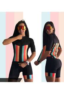 2026 Casual Striped Bicycle Riding Shirt, Cycling Top - Multicolor - View 2