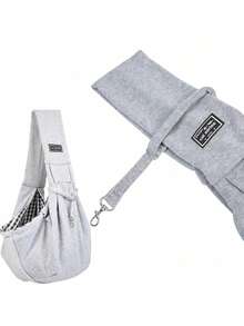 1pc Pet Bag For Dogs, Puppies & Cats, Outdoor Travel Dog Shoulder Bag, Folding Portable Going Out, Zipper Pocket And Adjustable Belt, Outcrop Pet Bag Large Capacity Breathable, Single Comfortable Messenger Bag & Handbag, Gifts, Valentine's Day