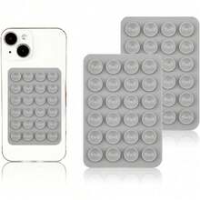 2个装硅胶吸盘手机壳支架，免提减压玩具镜面淋浴手机支架，视频和自拍（白色，浅粉色） - 彩色 - 查看 23