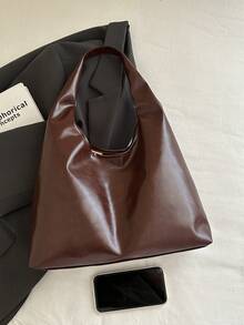 New Commuter Style Large Capacity Handbag, Women's Simple Versatile Shoulder/Underarm/Tote Bag - Multicolor - View 10