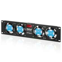 Pyle-Pro PFN41 19" Rack Mount Cooling Fan System W/Temperature Display - como en la foto - Ver 8