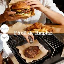 CYPN200PCS Hojas de Papel Pergamino Para Hornear Con Cepillo de Aceite 30*40CM Papel Para Freidora de Aire Parchment Paper Papel Encerado Para Hornear Color cuero 30*40CMFashion - 227654566 - Ver 7