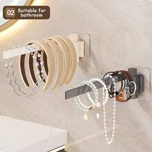 1个厨房纸巾架，橱柜下自粘式纸巾架，壁挂式纸巾架，适用于厨房、浴室和房车，可放置纸巾卷、保鲜膜和毛巾。 - 彩色 - 查看 7