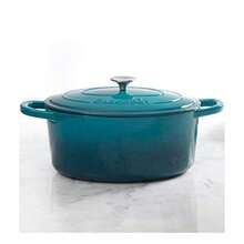 CYPNCrock Pot Olla Horno ovalado holandés Verde azulado 7-Quart 1Fashion - 227750912 - Ver 3