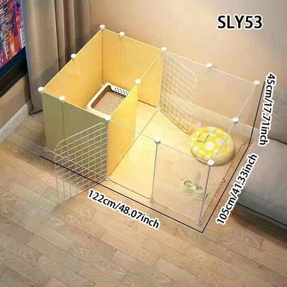 易于安装的兔子围栏，小型犬如厕训练围栏，博美犬可扩展幼犬游戏围栏，室内小型宠物围栏，家用