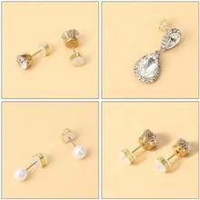 12 Pcs Silicone Flat Earring Backs For Studs, Clear Comfort Design, Earring Backs Replacements For Heavy Earrings Heart Shape - / - View 4