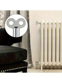 1/5pcs High Quality Zinc Alloy Radiator Vent Key - Ventilation Key Adopts EU Standard Connection Thread Neutral Fit, Suitable For HVAC Valves/Radiator Valves/Pipe Valves/Heating System Valves, Ideal For Pipe Maintenance/Radiator Bleeding/HVAC Repair/Home Heating System Maintenance/Boiler System Service - Silver - View 9