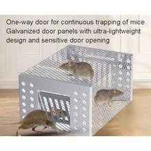CYPNThreeH Humane Jaula Viva Roedores Trampa Rata Ratón Ardilla Ratón Topillo Hámster Atrapar y Soltar Ratones de Captura Continua de Tamaño MedianoFashion - 213624732 - Ver 3