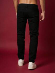 Kit Of 3 Men's Jeans With Lycra – Basic, Comfortable And With A Perfect Fit | Premium Stretch Fabric | Ideal For Everyday Wear - preto+azul+cralo - 查看 4