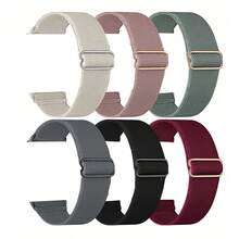 6条/套编织单环表带，兼容 Ultra 38mm 40mm 41mm 42mm 46mm 44mm 45mm 49mm，男女通用；18mm 20mm 22mm通用尼龙弹力表带，兼容三星Galaxy Watch/Garmin Watch/Amazfit Watch/Redmi Watch；柔软可调节尼龙透气运动表带，兼容Fitbit Versa2 Versa3 Versa4 - 彩色 - 查看 8